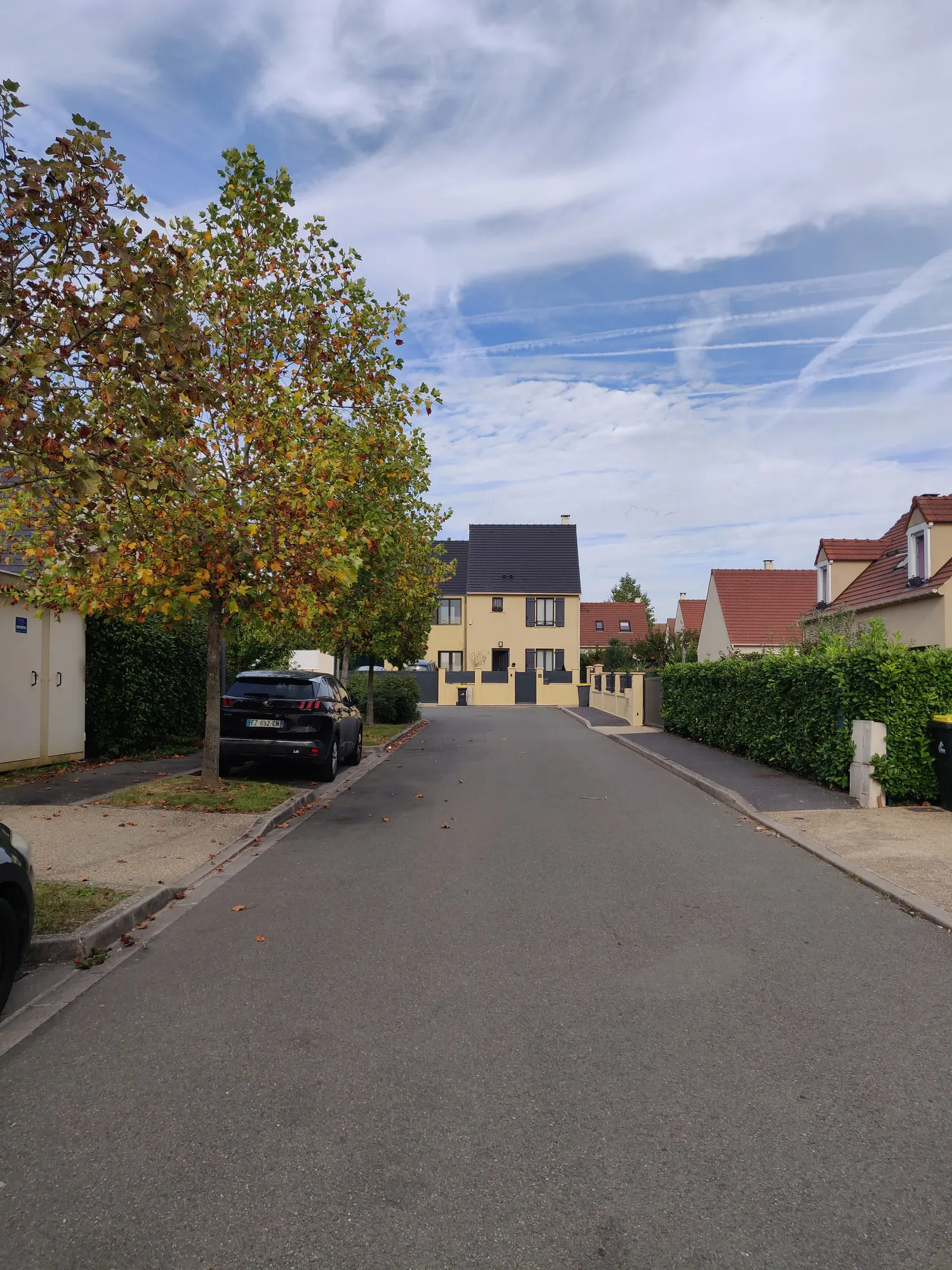 Insertion du projet d'extension dans la rue pavillonnaire